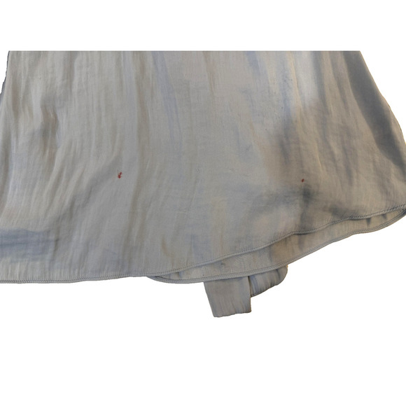 Trixx  Mini Dress Women’s SM Light Blue Puff Sleeve Ruched Waist Cottagecore - Picture 4 of 6